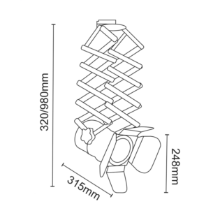 Επαγγελματικός Φωτισμός TRACK LIGHT No243 WHITE 4WIRE PAR30 E27