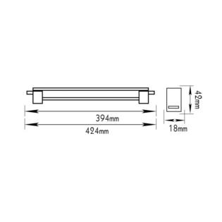 Aca-Lighting Φ/Σ ΣΤΕΝΟ ΦΘΟΡΙΟΥ 8W T4 FC4208