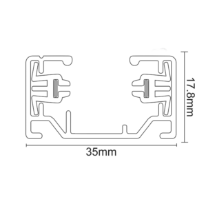 Aca-Lighting ΡΑΓΑ 2 ΚΑΛΩΔΙΩΝ 1m ΜΑΥΡΗ