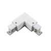 Aca-Lighting WHITE 90° CORNER SUPPLY 4 WIRES LEFT