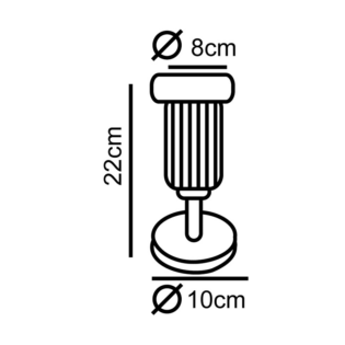 Aca-Lighting ΣΠΟΤ PAR38 Νο76 ΤΟΙΧΟΥ 1Φ ΜΑΥΡΟ