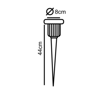 Aca-Lighting ΣΠΟΤ PAR38 Νο77 ΜΠΗΧΤΟ 1Φ ΜΑΥΡΟ