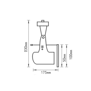 Aca-Lighting ΣΠΟΤ ΕΞΩΤΕΡΙΚΟ Ε27 PAR30 ΓΚΡ Μ