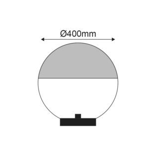 Aca-Lighting ΜΠΑΛΑ Φ40 ΔΙΑΦΑΝΗΣ