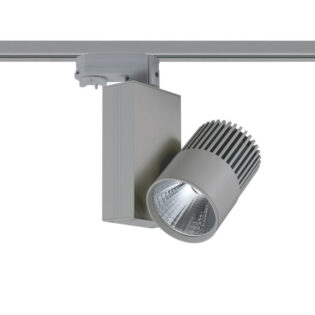 Επαγγελματικός Φωτισμός GREY LED TRACK LIGHT 15W 4000K 4WIRES 36° 1150LM 230V Ra80