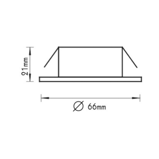 Σποτ ΣΠΟΤ ΧΩΝ.ΧΡΥΣΟ ΜΑΤ BS812 12V 20W