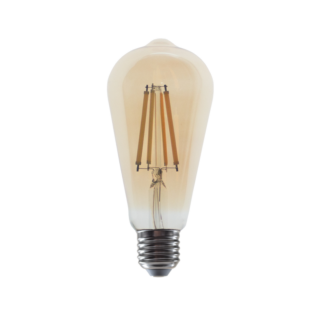 Aca-Lighting LED FILAMENT E27 ST64  AMBER 10W 2700K 230V AC 1160LM RA80