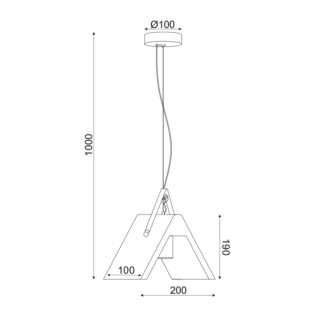 ΚΡΕΜΑΣΤΟ Φ/Σ 1ΧΕ27 ΤΣΙΜΕΝΤΟ+ΔΕΡΜΑ 20Χ10ΧΗ100CM ALFA