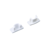 Προφίλ Αλουμινίου κι Εξαρτήματα SET OF WHITE PLASTIC END CAPS FOR P109, 1PC WITH HOLE & 1PC WITHOUT HOLE