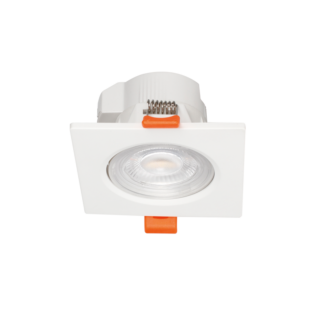 Επαγγελματικός Φωτισμός SQUARE LED SPOTLIGHT 7W SWITCH 3000-4000-6000K SMD 230V 40° Ra80 PRE-SET UP 3000K