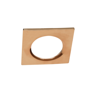 Aca-Lighting SQUARE POLISHED BRASS PLASTIC RING FOR FALKO7S