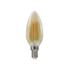 LED FILAMENT E14 STEP-DIM C35 4W AMBER 2700K 230V AC 500LM RA80 30000H 360°