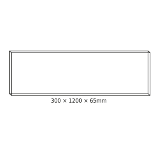 Aca-Lighting CEILING ALUM FRAME 30x120x6.5cm FOR OTIS, OTIS*N, PILO & ROVE LED PANELS (WITH SCREWS)