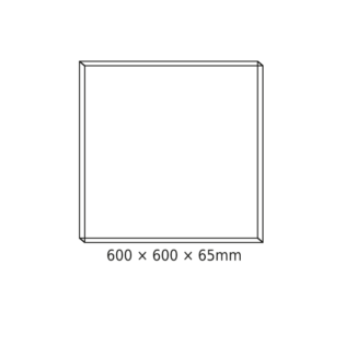 Aca-Lighting CEILING ALUM FRAME 60x60x6.5cm FOR OTIS, OTIS*N, PILO & ROVE LED PANELS (WITH SCREWS)