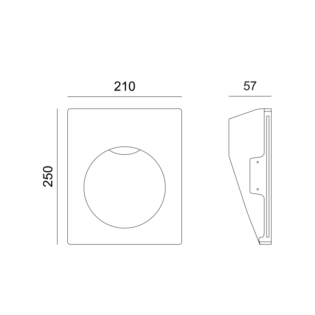 Επιτοίχια ^LED ΓΥΨΙΝΟ TRIMLESS Φ/Σ SKYE ΕΜΜΕΣΟΥ ΦΩΤΙΣΜΟΥ CREE 1.5W 3000K 150LM 230V AC RA80