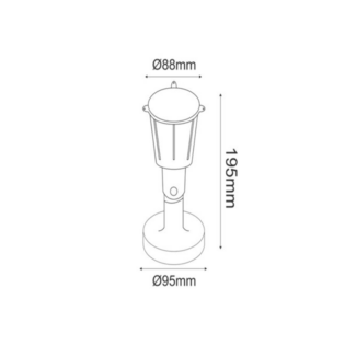 Aca-Lighting PP WHITE SPOT LIGHT230V IP54 GU10