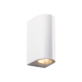 GU10 WALL LUMINAIRE 230V AC MATT WHITE IP65 MAX.2X35W