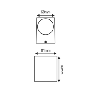 Επιτοίχια και Χωνευτά GU10 WALL LUMINAIRE 230V AC MATT WHITE IP65 MAX.35W