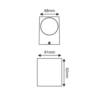 Aca-Lighting ^LED HP WALL LUMINAIRE 4W 230LM 40° 230V AC 3.000K MATT WHITE CRI80 IP65 30.000HRS