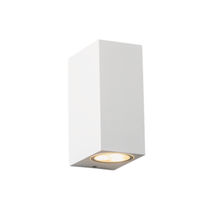 GU10 WALL LUMINAIRE 230V AC MATT WHITE IP65 MAX.2X35W