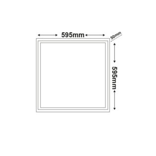 Aca-Lighting LED PANEL 50W 595X595X50mm 3000K 4250Lm 230V AC Ra80