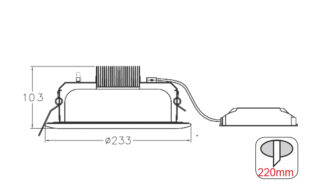 Επαγγελματικός Φωτισμός Φ/Σ ΧΩΝ. ΟΡΟΦ. 20W 2700K 44LEDs EPISTAR 1870Lm IP44 SMD5730