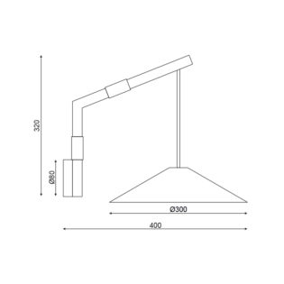 NETTO ΕΠΙΤΟΙΧΟ Φ/Σ 1Χ GX53 WALNUT ΞΥΛΟ 30Χ40Χ32CM NAIROBI