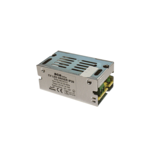 Aca-Lighting ^METAL CV LED DRIVER 12W 230V AC-12V DC 1A IP20 WITH TERMINAL