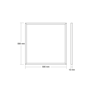 Επαγγελματικός Φωτισμός LED SLIMPANEL UGR<16 48W 595x595x10mm 6500K 3940Lm RA80 230V