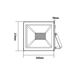 Προβολείς WHITE LED SMD FLOOD LUMINAIRE IP66 100W 3000K 8100Lm 230V RA80