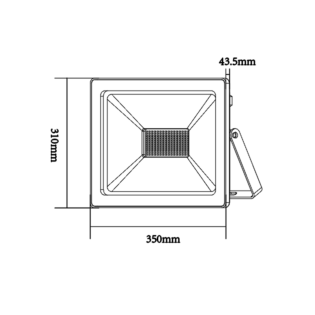 Επαγγελματικός Φωτισμός WHITE LED SMD FLOOD LUMINAIRE IP66 150W 4000K 12750Lm 230V RA80