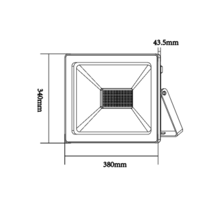 Aca-Lighting WHITE LED SMD FLOOD LUMINAIRE IP66 200W 6000K 17600Lm 230V RA80