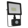 Aca-Lighting BLACK SENSOR LED SMD FLOOD LUMINAIRE IP66 20W 3000K 1600Lm 230V RA80