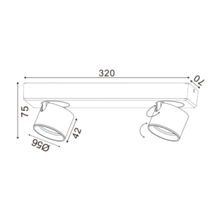 Σποτ ^ΕΠΙΤΟΙΧΟ Φ/Σ LED 10W COB 80° 3000K 800LM ΜΑΥΡΟ ΑΛΟΥΜΙΝΙΟ 32X7XH7,5CM PLUTO