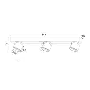 ΕΠΙΤΟΙΧΟ Φ/Σ LED 15W COB 80° 3000K 1200LM ΜΑΥΡΟ ΑΛΟΥΜΙΝΙΟ 54X7XH10CM PLUTO