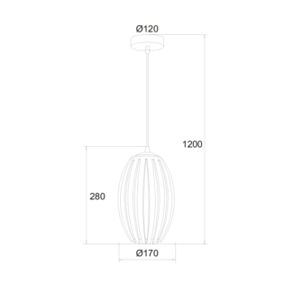 ΚΡΕΜΑΣΤΟ ΑΚΡΥΛΙΚΟ ΔΙΑΦΑΝΟ 1Χ40W Ε27 17x H28cm HOMO