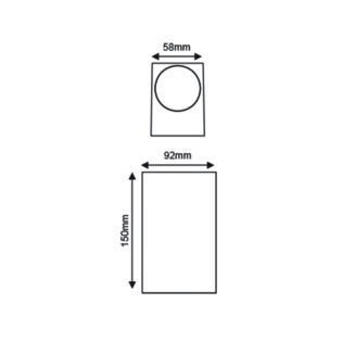 Επιτοίχια και Χωνευτά GU10 WALL LUMINAIRE PLASTIC 230V AC WHITE IP65 MAX.2X3W LED