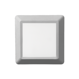 LED WALL SQUARE LUMINAIRE GREY 230V AC IP65 4W 3000K 270LM RA80