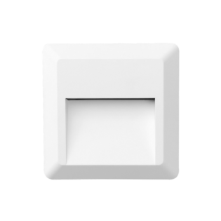 Aca-Lighting LED WALL SQUARE LUMINAIRE WHITE 230V AC IP65 1.5W 3000K 100LM RA80