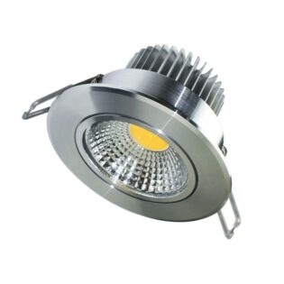 Επαγγελματικός Φωτισμός ROUND N.MAT MOV. LED SPOT 6W 6000K 440Lm COB 230V 60° Ra80