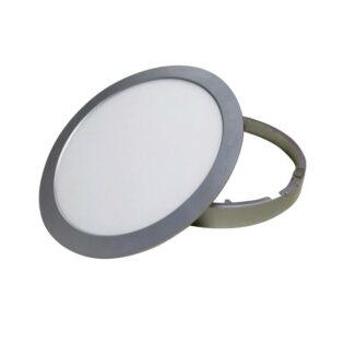 Aca-Lighting SILVER LED ROUND PC SLIM PANEL 14W 3000K 950Lm230V Φ170 Ra80