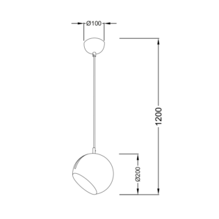 ΚΡΕΜΑΣΤΟ Φ/Σ 1ΧΕ27 ΜΕΤΑΛΛΙΚΟ ΧΡΩΜΙΟ Φ20XH120CM HOSTA