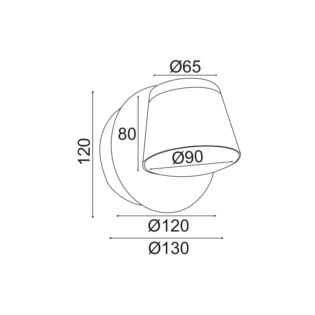 Επιτοίχια ^ΕΠΙΤΟΙΧΟ Φ/Σ LED 8W 3000K 640LM ΛΕΥΚΟ ΜΕΤ/ΚΟ 12X12X13CM LUCIDO