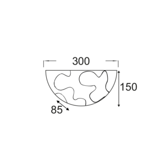 Επιτοίχια ΑΠΛΙΚΑ 30cm ΠΑΖΛ ΓΥΑΛΙ PUZZLE