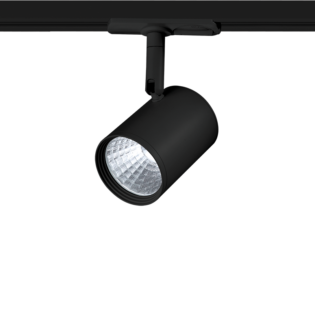 Επαγγελματικός Φωτισμός BLACK LED TRACK LIGHT 7W 3000K 2WIRES 24° 700LM 230V Ra80