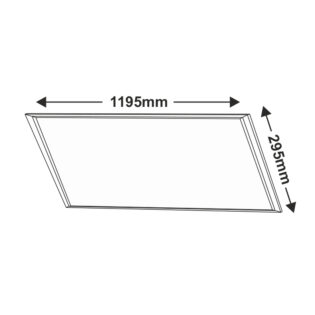 Aca-Lighting LED PANEL 45W 295x1195mm 3000K 3200Lm 230V Ra80 4pcs/cart