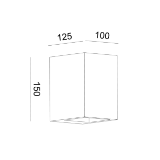 Φωτιστικά Γύψινα ^ΓΥΨΙΝΟ ΕΠΙΤΟΙΧΟ Φ/Σ 1XG9 BLOCK 10×12,5x15CM