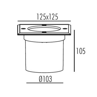 NETTO LED Φ/Σ ΧΩΝΕΥΤΟ 230V 1Χ7W 419Lm 3000K 20° FLOW ΤΕΤΡ.