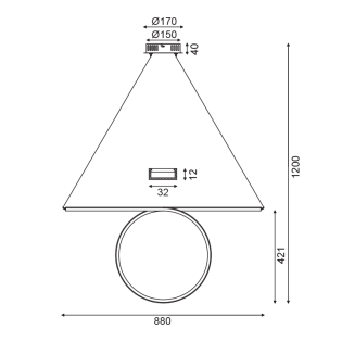 Προσφορές ΚΡΕΜΑΣΤΟ Φ/Σ LED 43W 3000K 2580LM ΜΑΥΡΟ ΑΛΟΥΜΙΝΙΟ 88Χ17ΧΗ120CM ZERO