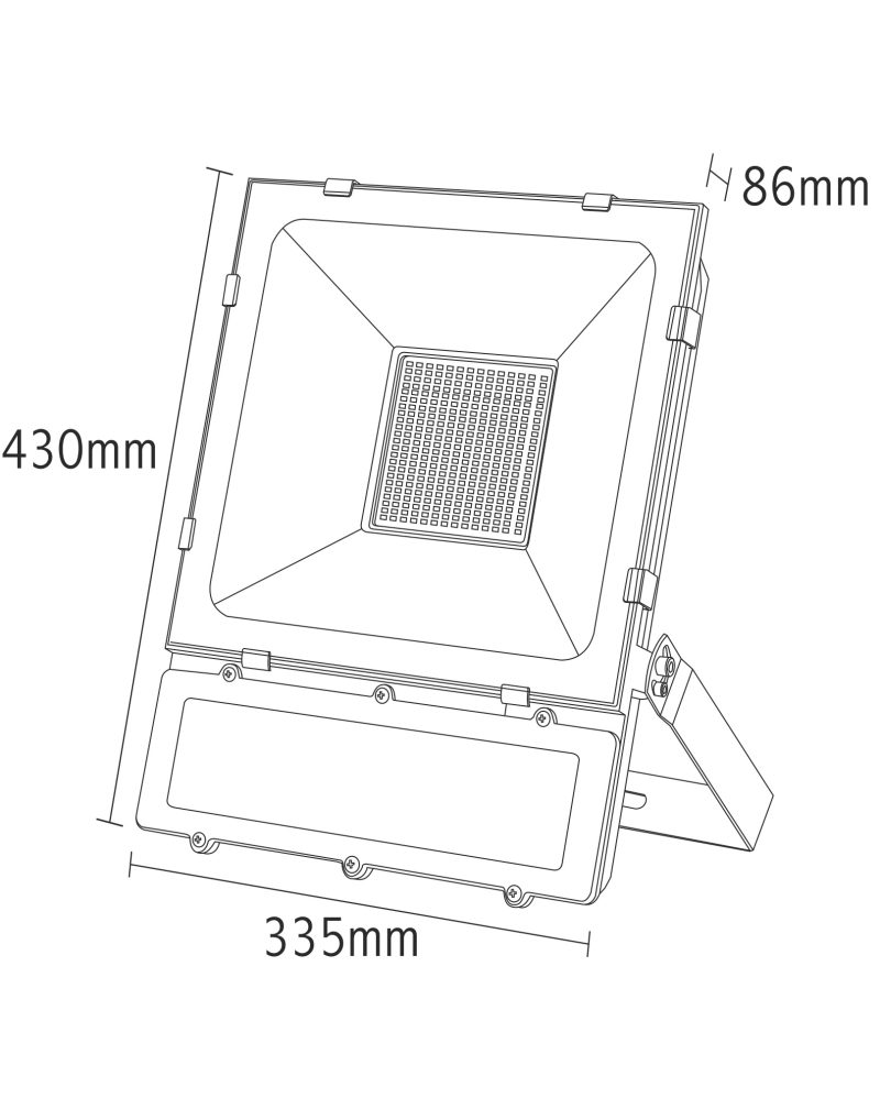 NETTO LED FLOOD LIGHT IP66 150W 3000K 230V 13800Lm 1pcs/cart